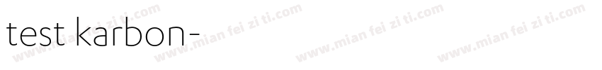 test karbon字体转换